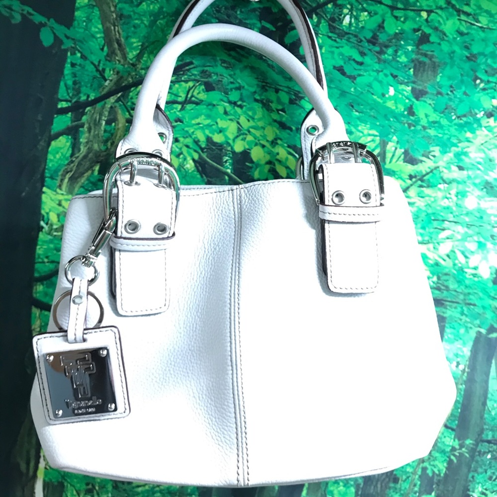 Tignanello white leather purse